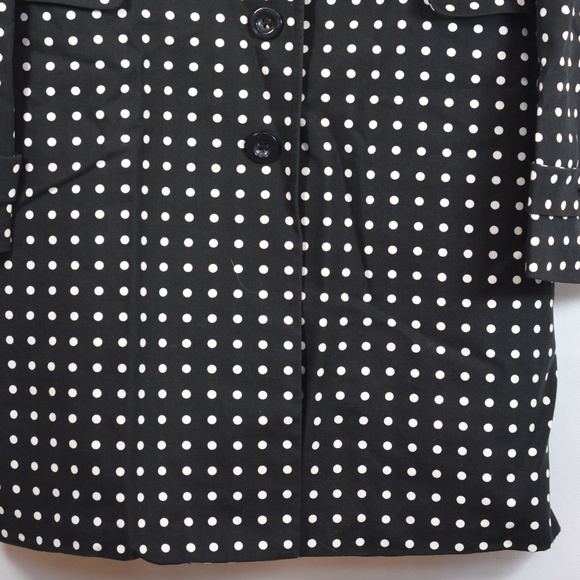 Polka Dot Overcoat SZ L Wili Smith - Picture 5 of 6